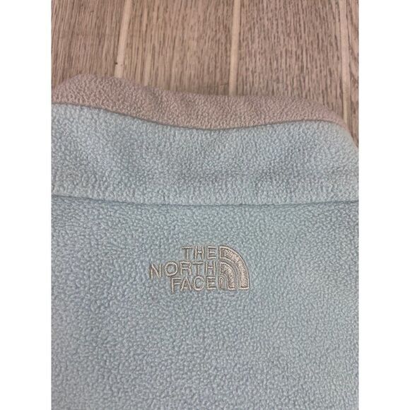 The North Face. Baby Blue and Gray Fleece full zip jacket. Girls XL - Picture 8 of 10